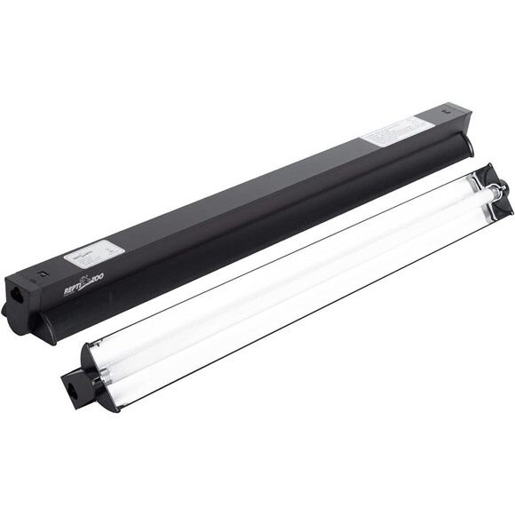 REPTI ZOO T5 HO UVB Lighting Combo Kit, Terrarium Hood Comes w/Tropical 5.0 T5 - Picture 9 of 10